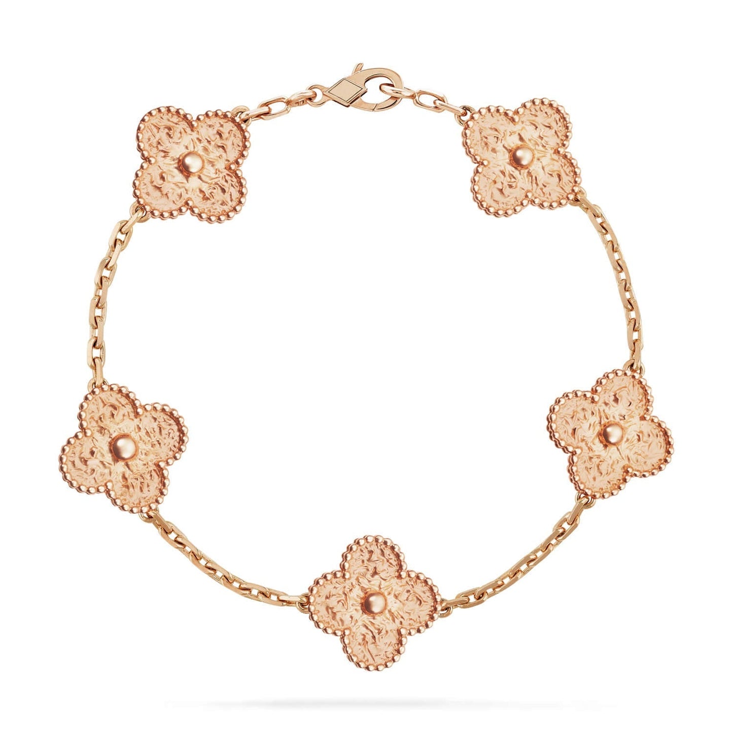 [Novalux]LUCKY CLOVER 5-MOTIF BRACELET - BRONZING
