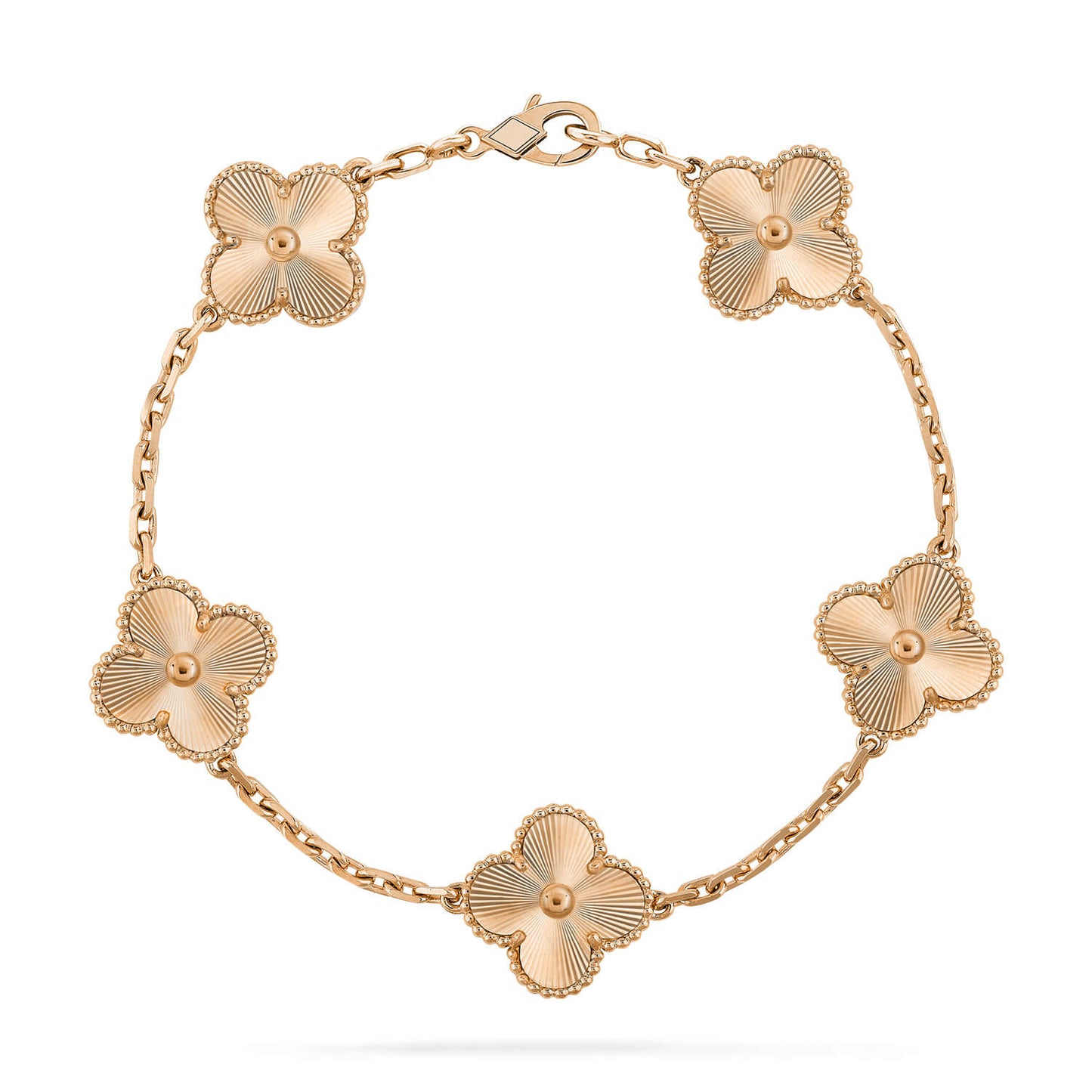 [Novalux]LUCKY CLOVER 5-MOTIF BRACELET - LASER COLLECTION