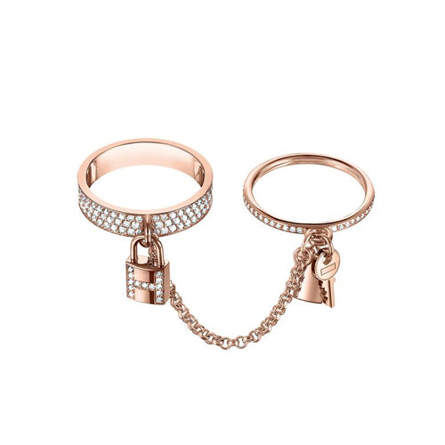 [Novalux]HM KELLY CLOCHETTE DOUBLE RING IN  WITH DIAMONDS