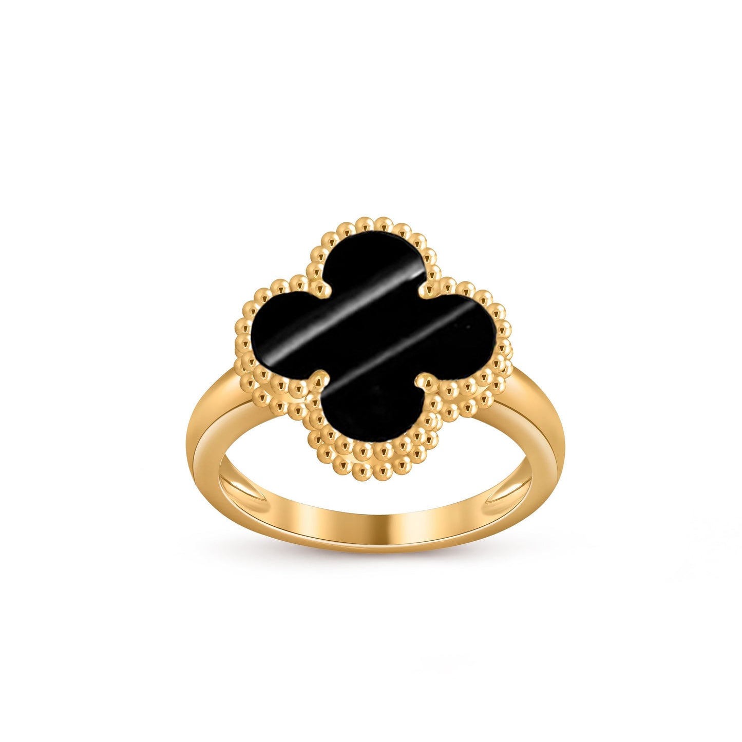 [Novalux]LUCKY CLOVER VINTAGE GOLD RING COLLECTION