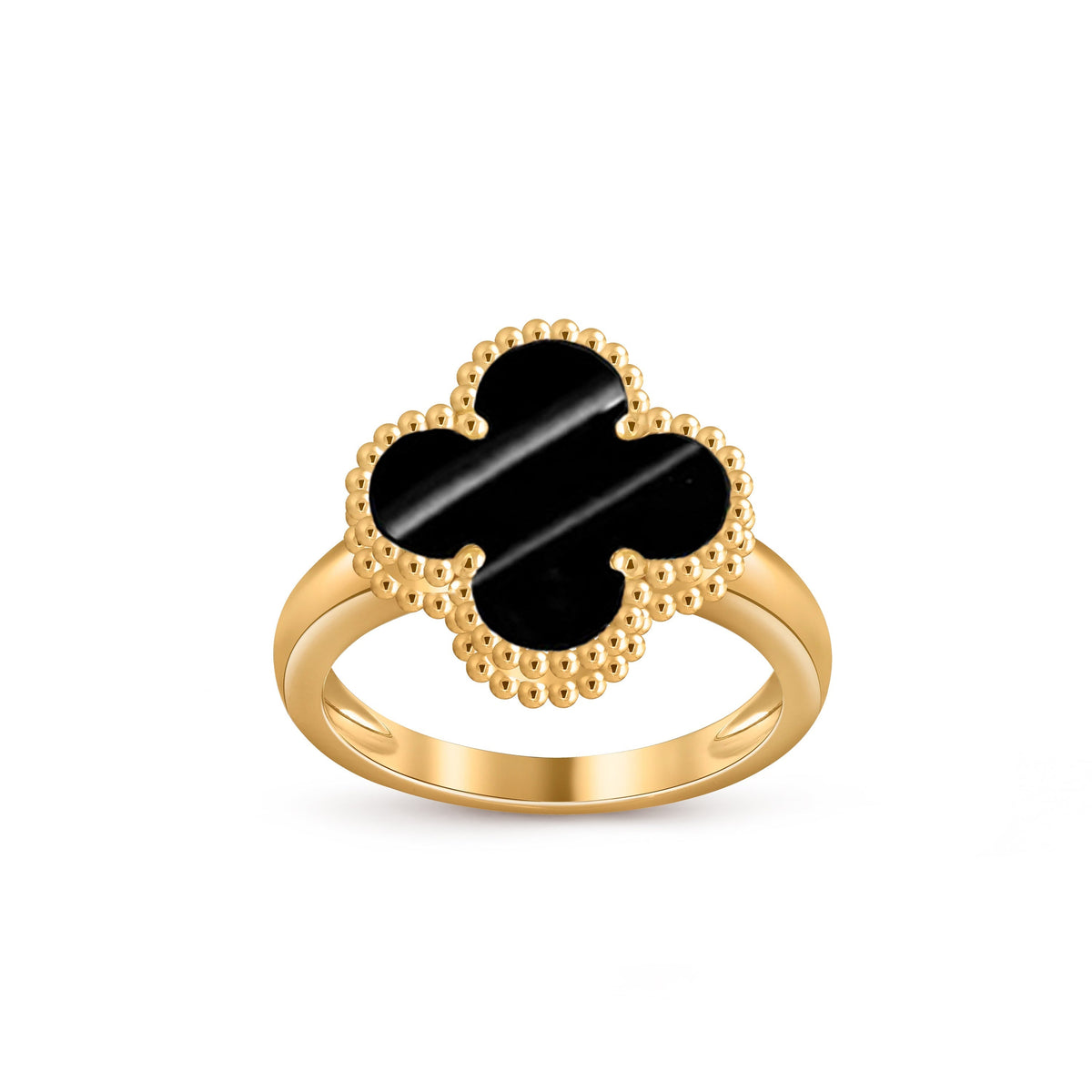 [Novalux]LUCKY CLOVER VINTAGE GOLD RING COLLECTION