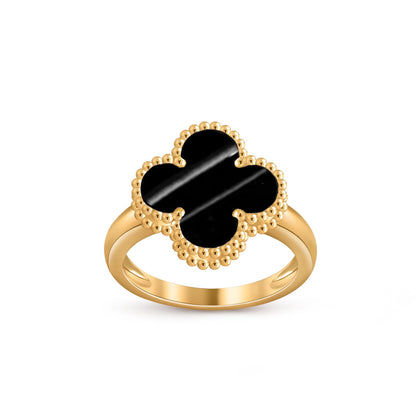 [Novalux]LUCKY CLOVER VINTAGE GOLD RING COLLECTION