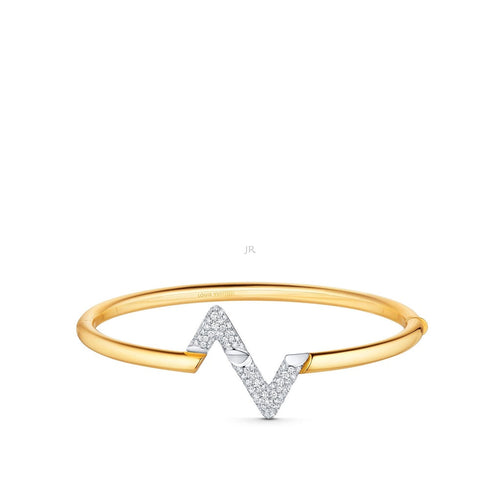 [Novalux]VOLTE UPSITE DOWN GOLD DIAMOND BRACELET