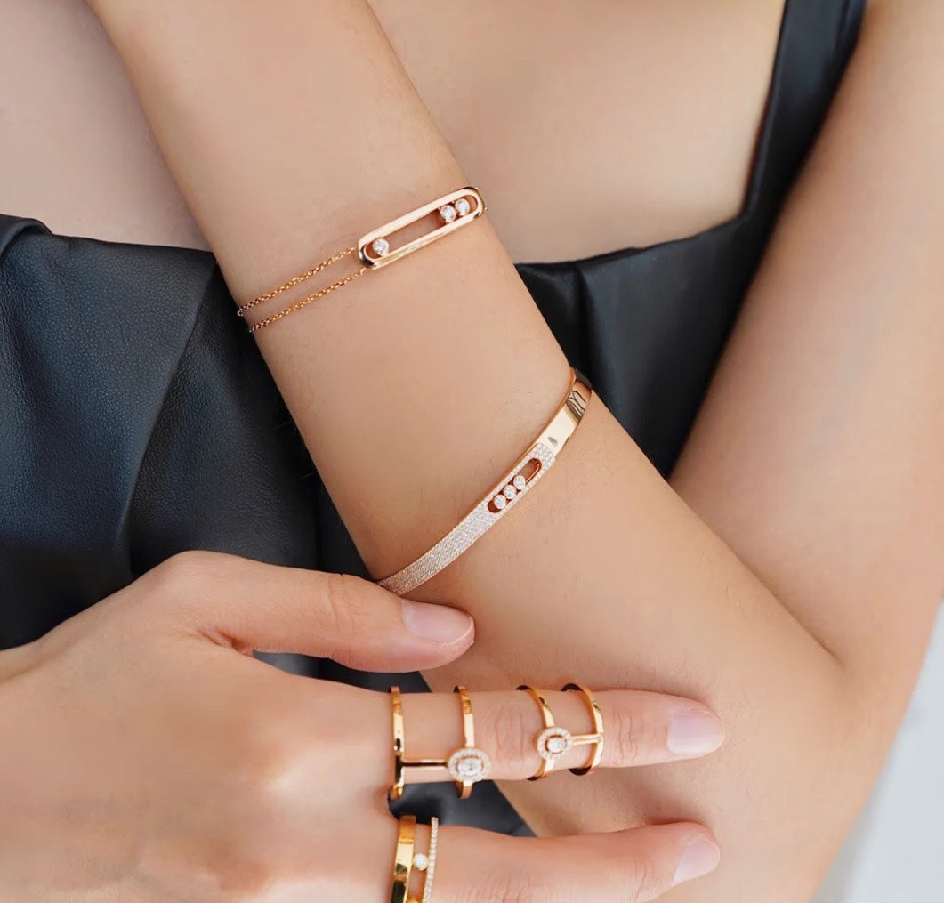 [Novalux]MOVE NOA PAVÉ DIAMOND BANGLE BRACELET