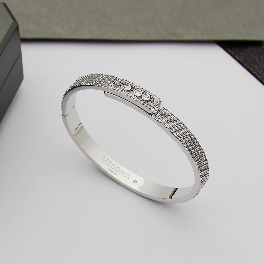 [Novalux]MOVE NOA FULL-PAVÉ DIAMOND BANGLE BRACELET