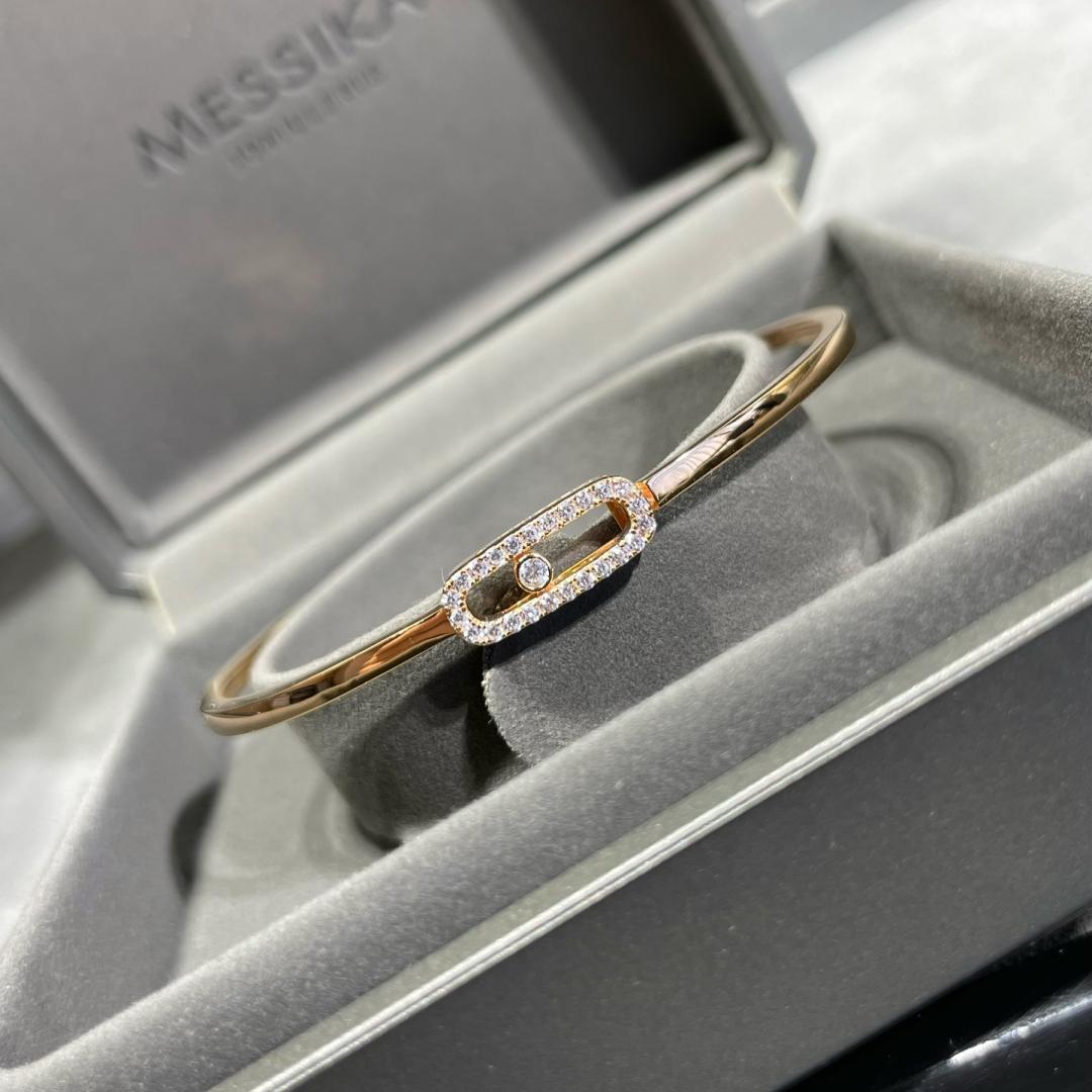 [Novalux]MOVE UNO PAVÉ FLEX BANGLE (MEDIUM)
