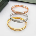 [Novalux]MOVE ROMANE PAVÉ DIAMOND BANGLE BRACELET