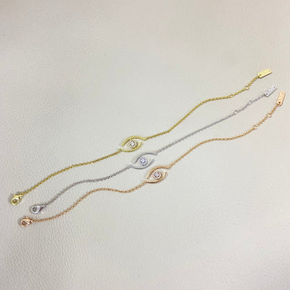 [Novalux]LUCKY EYE PAVÉ-SET DIAMOND BRACELET
