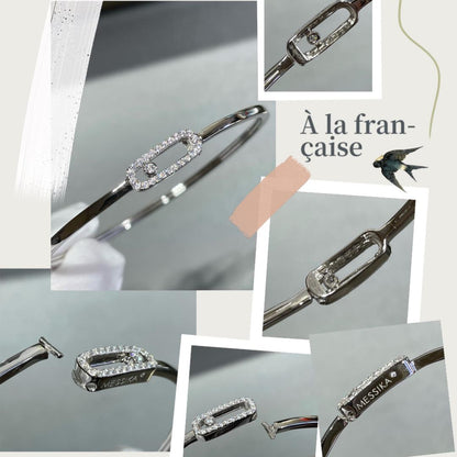 [Novalux]MOVE UNO PAVÉ FLEX BANGLE (MEDIUM)