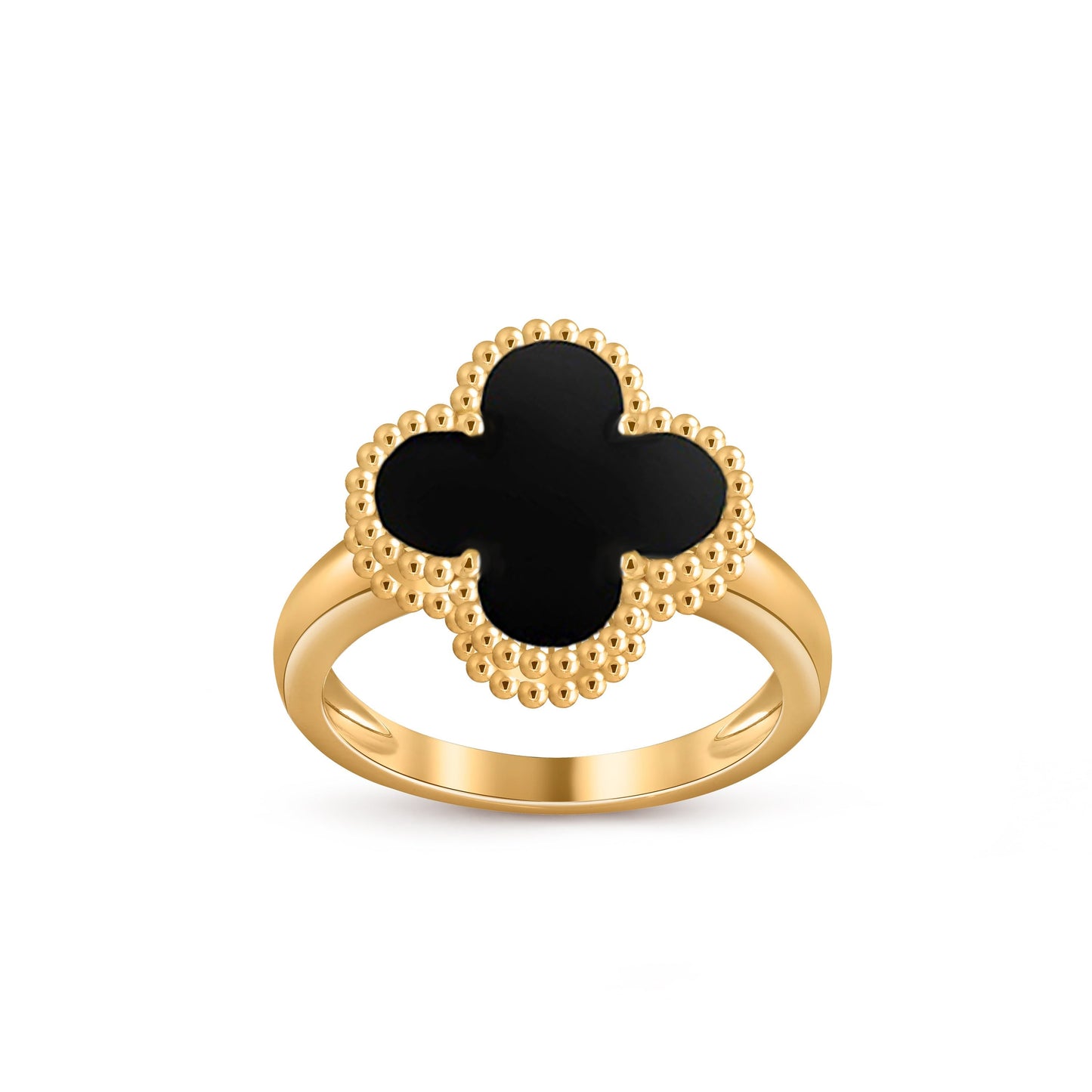 [Novalux]LUCKY CLOVER VINTAGE GOLD RING COLLECTION