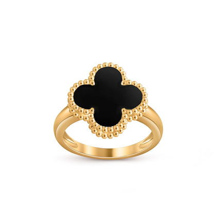 [Novalux]LUCKY CLOVER VINTAGE GOLD RING COLLECTION