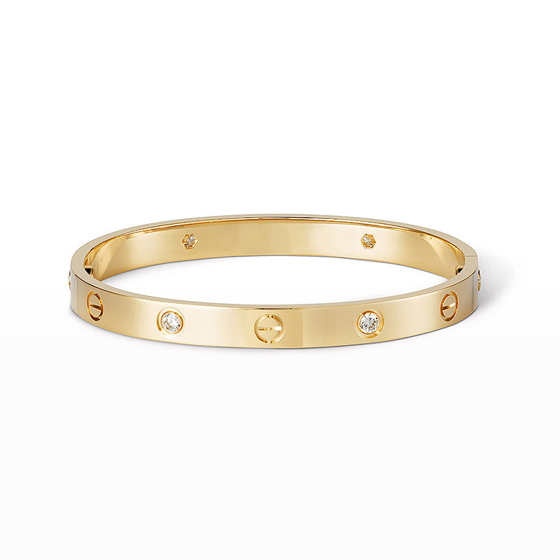 [Novalux]CLASSIC 6.1MM LOVE BANGLE - 4-DIAMOND