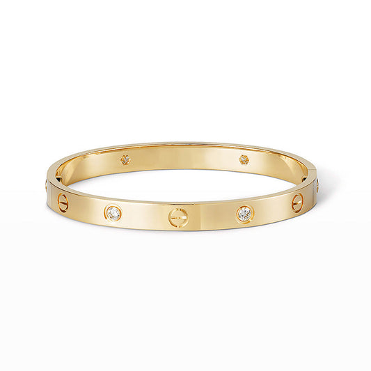 [Novalux]CLASSIC 6.1MM LOVE BANGLE - 4-DIAMOND
