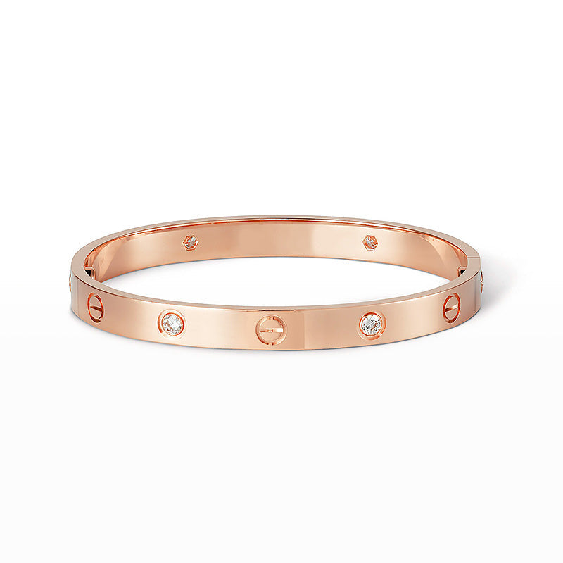 [Novalux]CLASSIC 6.1MM LOVE BANGLE - 4-DIAMOND