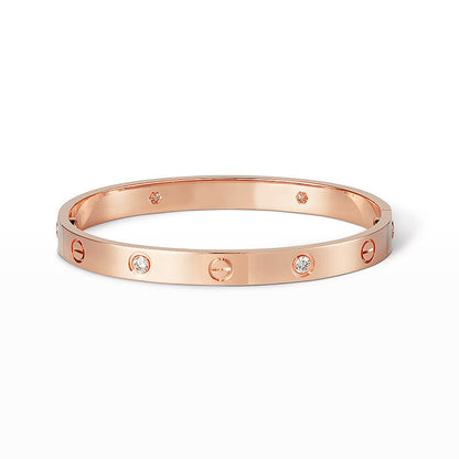 [Novalux]CLASSIC 6.1MM LOVE BANGLE - 4-DIAMOND