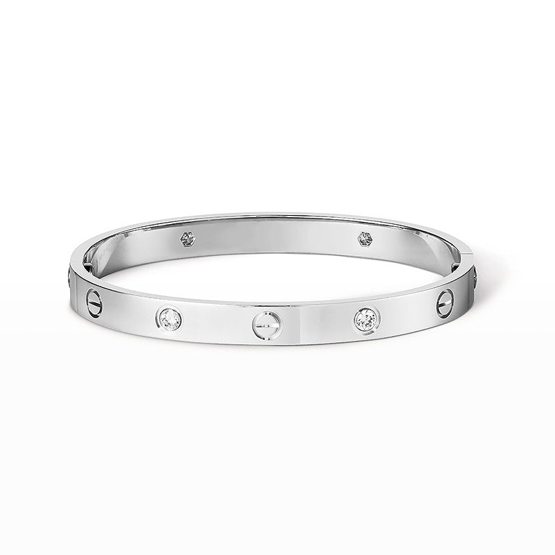[Novalux]CLASSIC 6.1MM LOVE BANGLE - 4-DIAMOND