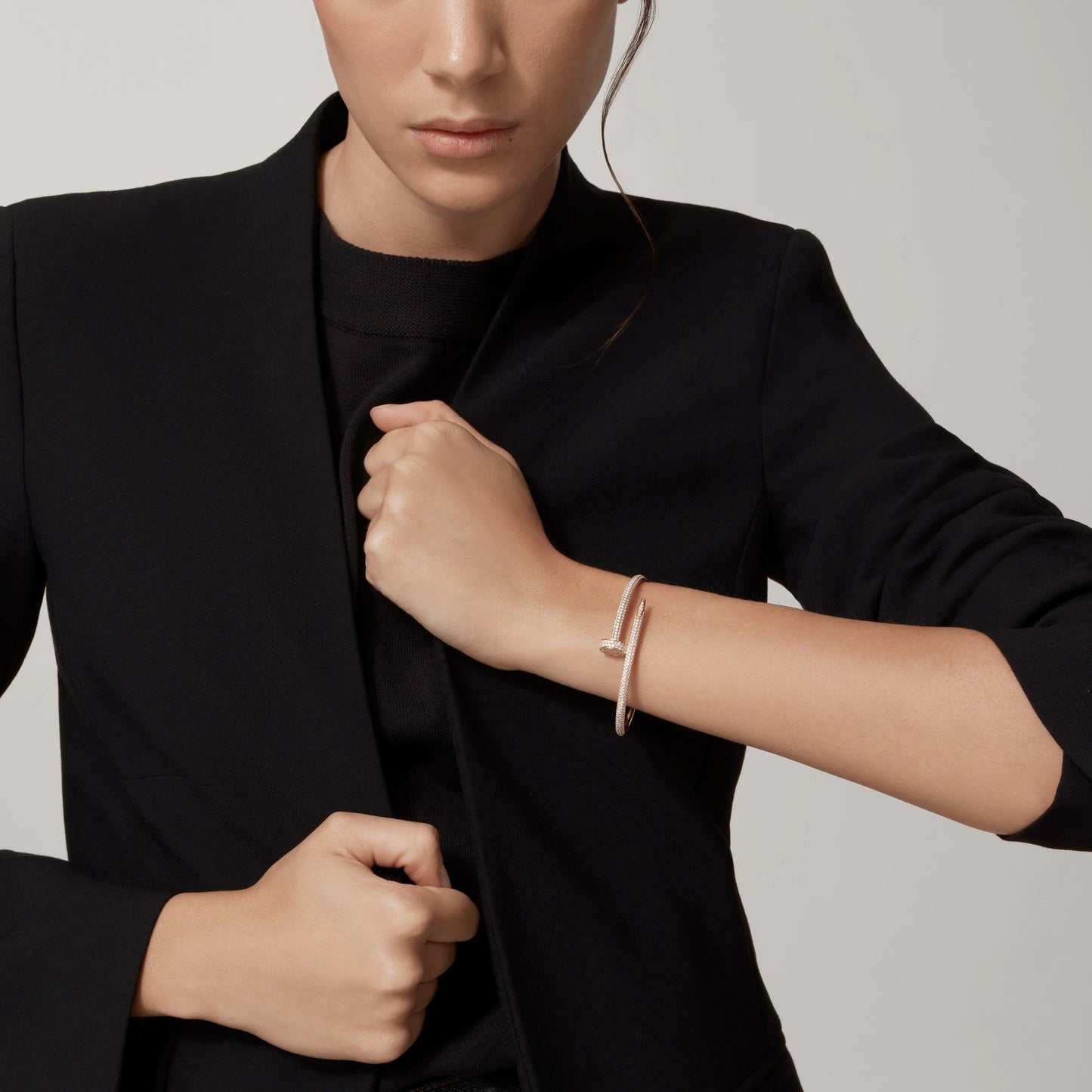 [Novalux]JUSTE UN CLOU 3.5MM FULL PAVÉ NAIL BANGLE