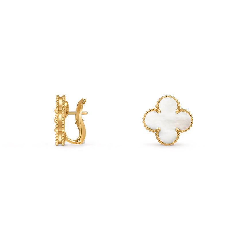 [Novalux]15MM CLOVER FLOWER STUD EARRINGS GOLD COLLECTION