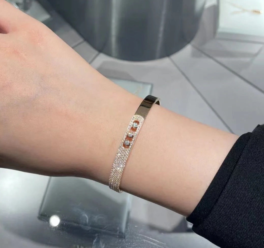 [Novalux]MOVE NOA PAVÉ DIAMOND BANGLE BRACELET