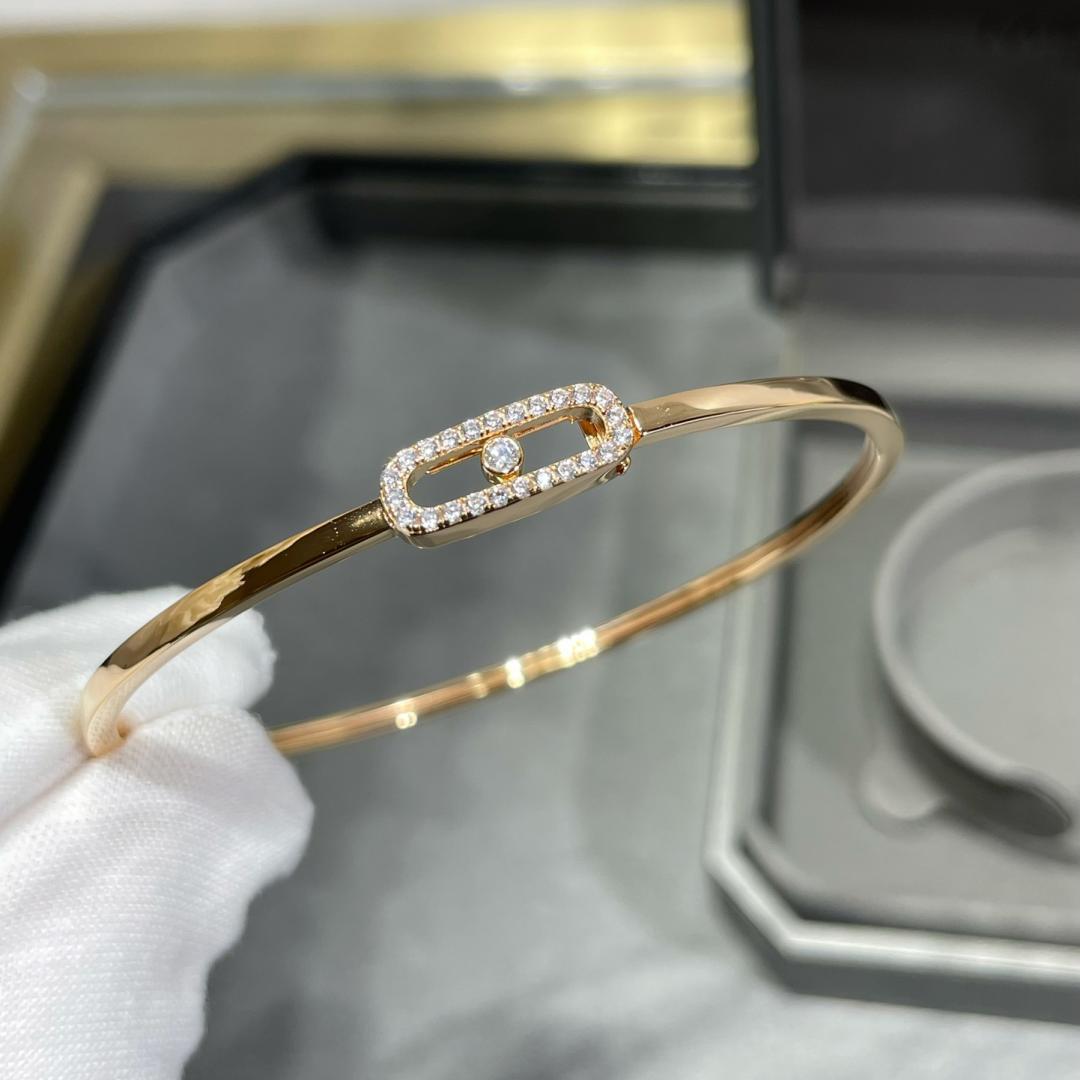 [Novalux]MOVE UNO PAVÉ FLEX BANGLE (MEDIUM)