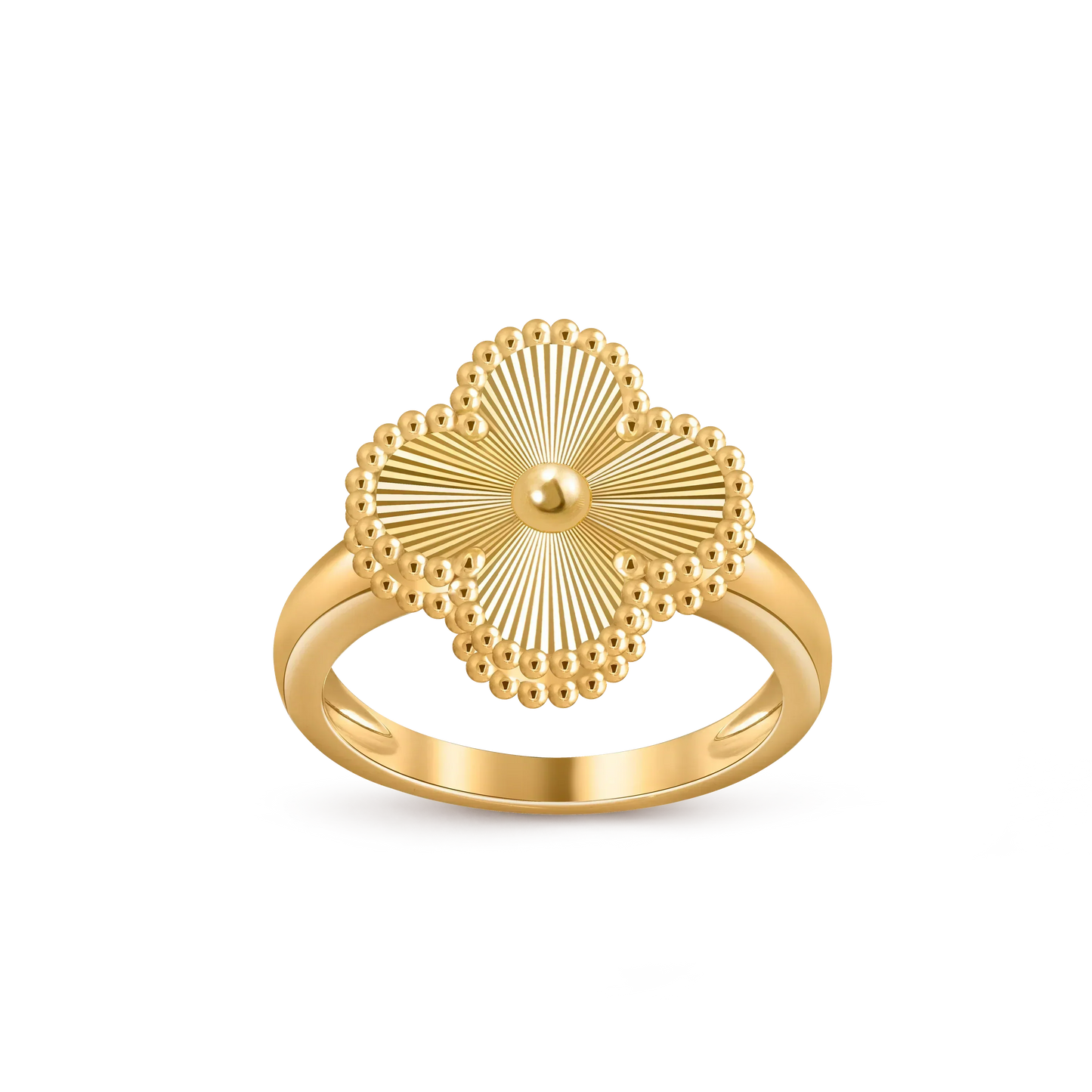 [Novalux]LUCKY CLOVER VINTAGE GOLD RING COLLECTION