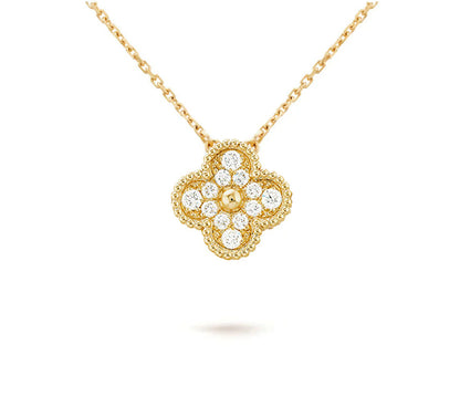 [Novalux]15MM CLOVER FLOWER PENDANT NECKLACE COLLECTION
