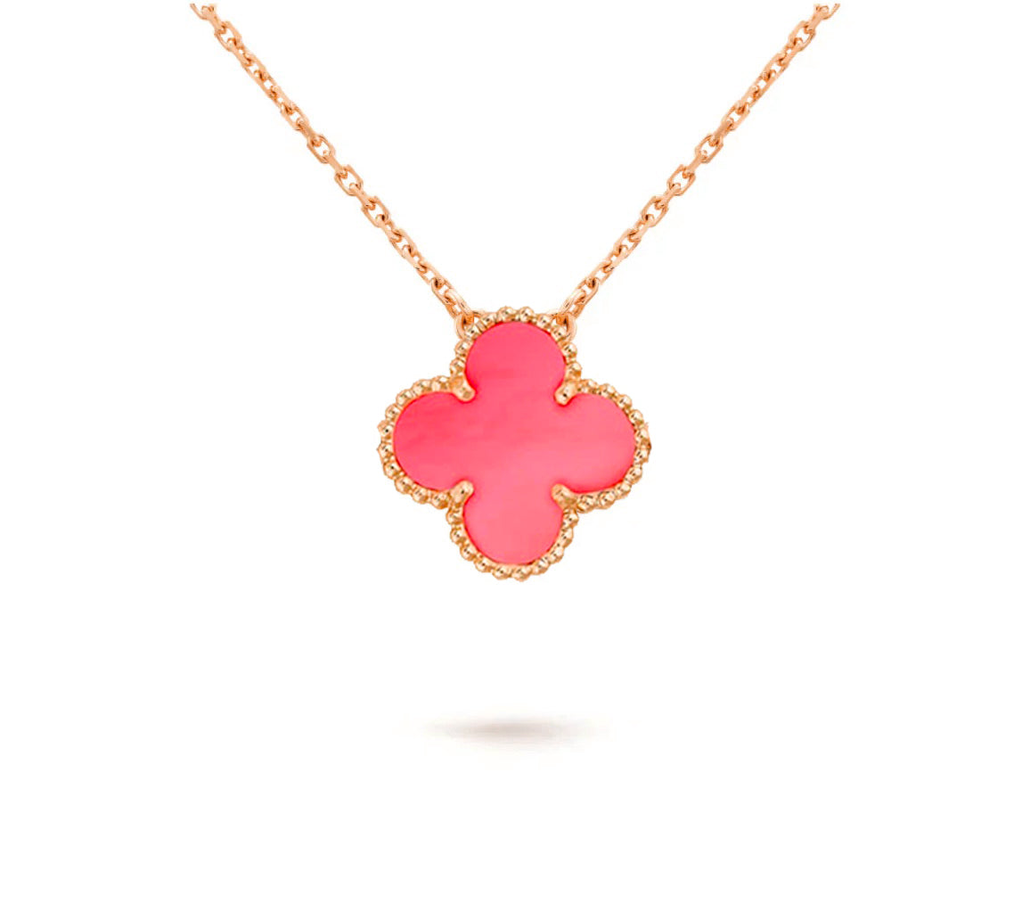 [Novalux]15MM CLOVER FLOWER PENDANT NECKLACE COLLECTION