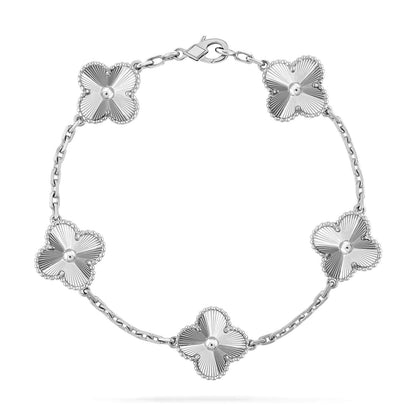 [Novalux]LUCKY CLOVER 5-MOTIF BRACELET - LASER COLLECTION