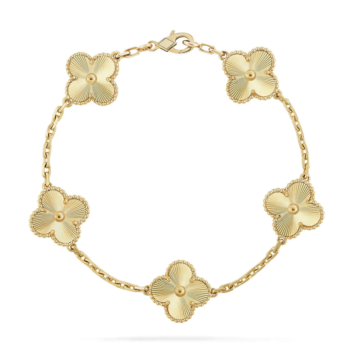 [Novalux]LUCKY CLOVER 5-MOTIF BRACELET - LASER COLLECTION