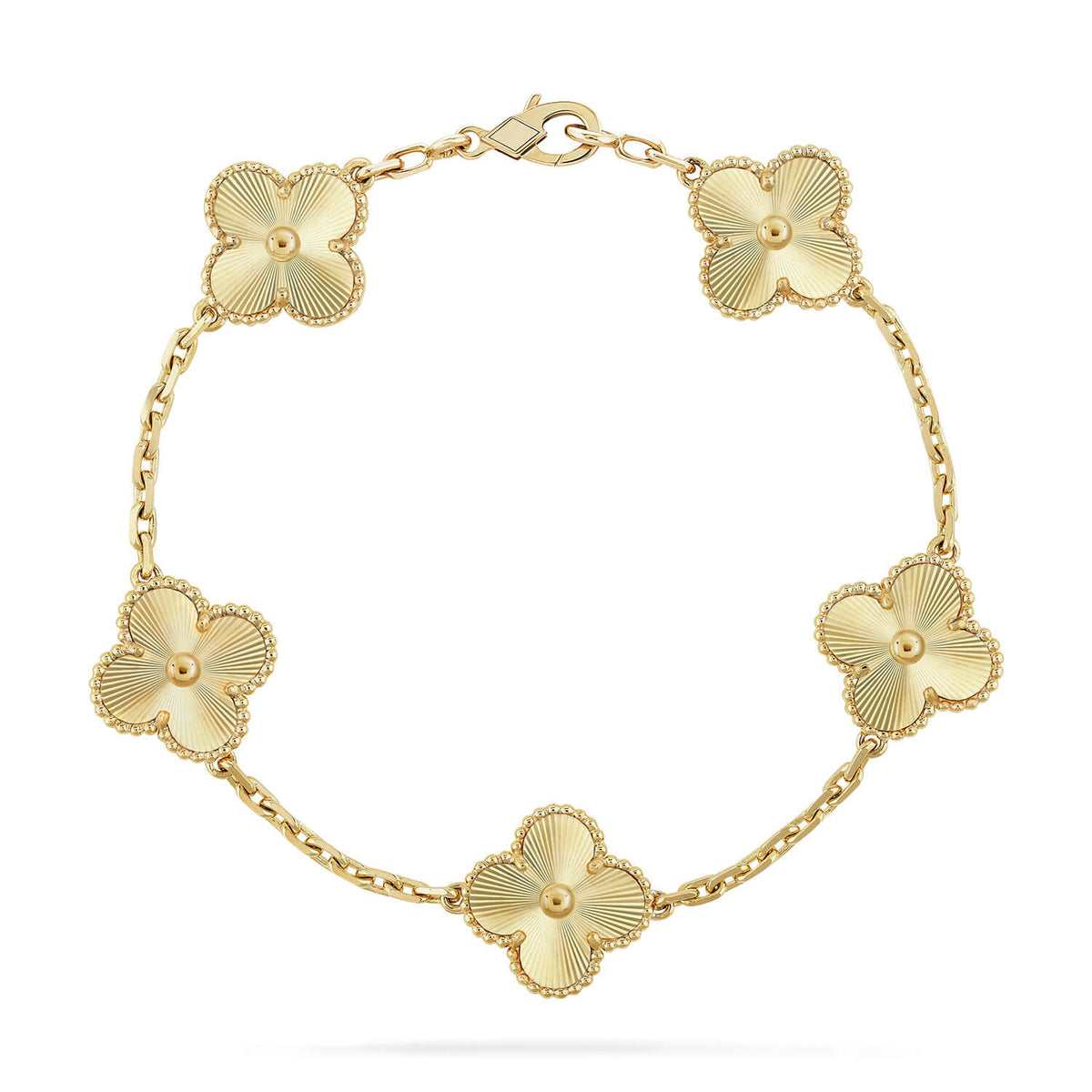 [Novalux]LUCKY CLOVER 5-MOTIF BRACELET - LASER COLLECTION