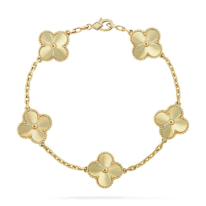 [Novalux]LUCKY CLOVER 5-MOTIF BRACELET - LASER COLLECTION