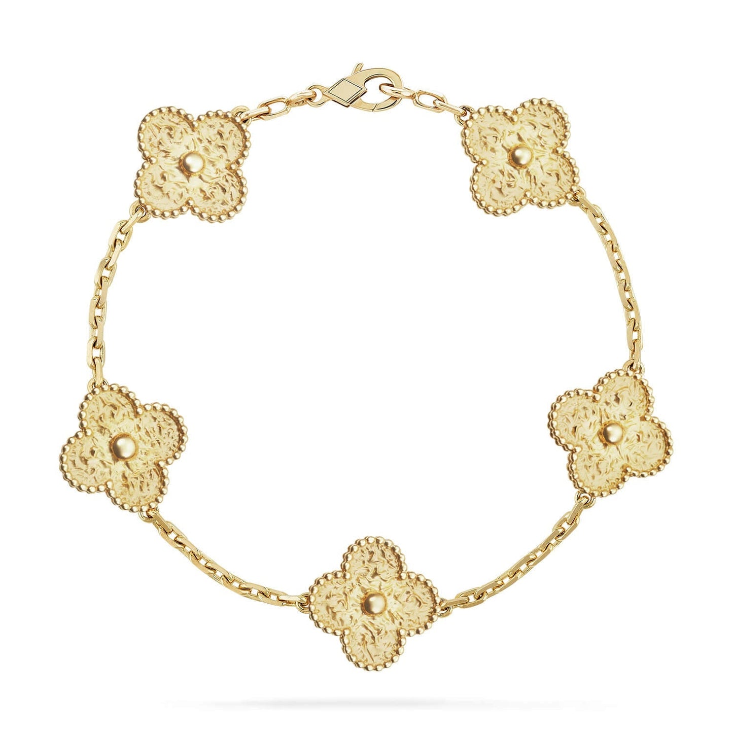 [Novalux]LUCKY CLOVER 5-MOTIF BRACELET - BRONZING