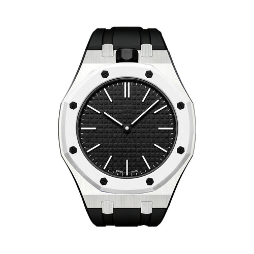 [Novalux]OAK POP BLACK STEEL SILICONE STRAP