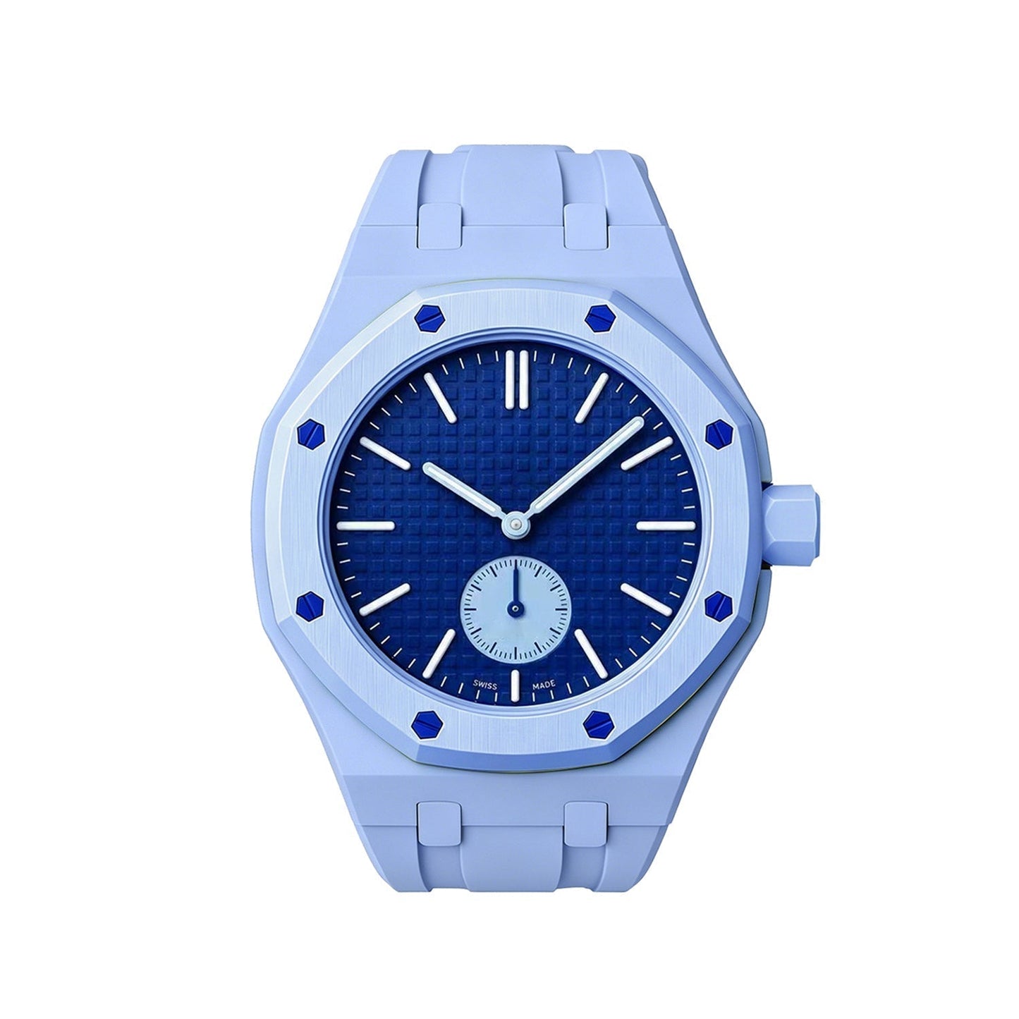 [Novalux]OAK POP EXCLUSIVE LIGHT BLUE SILICONE STRAP