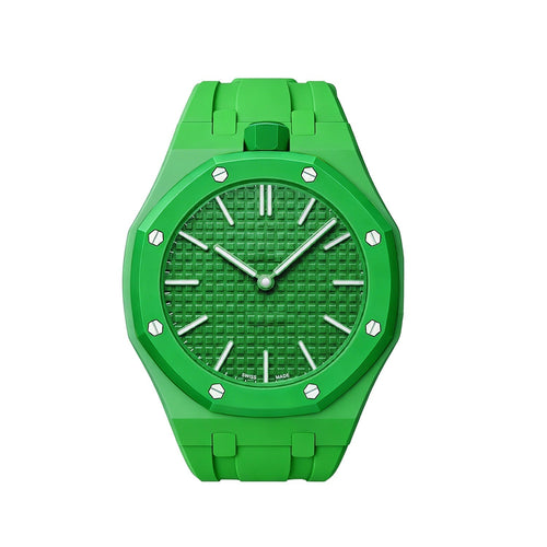 [Novalux]OAK POP EXCLUSIVE GREEN SILICONE STRAP