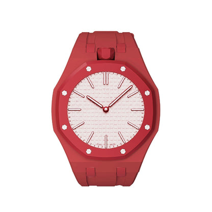 [Novalux]OAK POP EXCLUSIVE RED SILICONE STRAP
