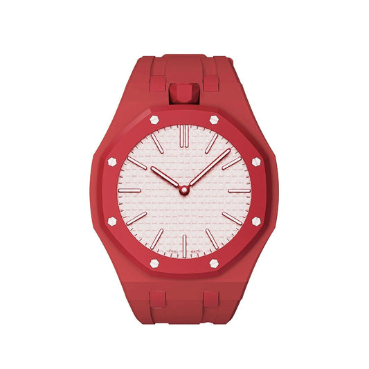 [Novalux]OAK POP EXCLUSIVE RED SILICONE STRAP