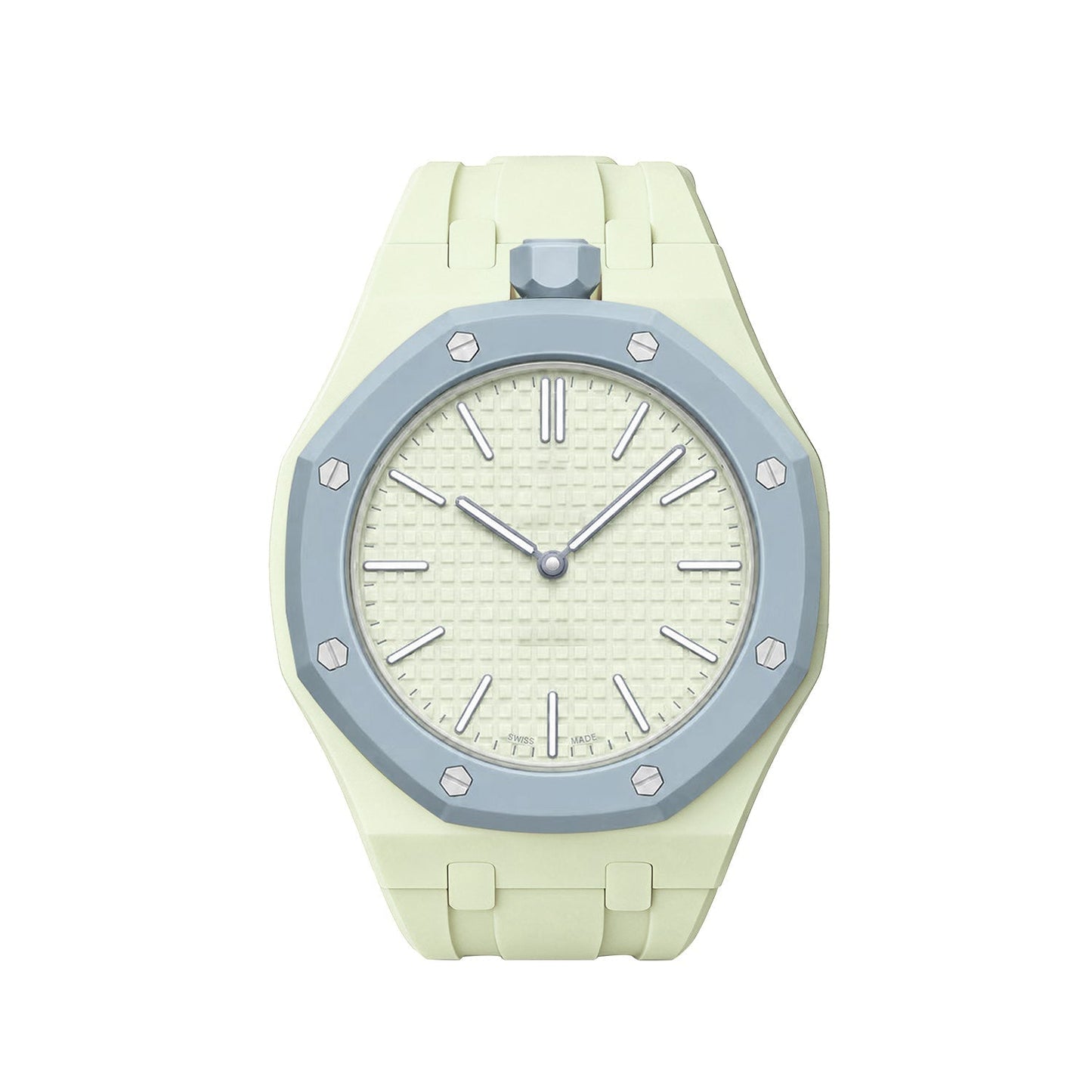 [Novalux]OAK POP EXCLUSIVE CREAMY YELLOW SILICONE STRAP