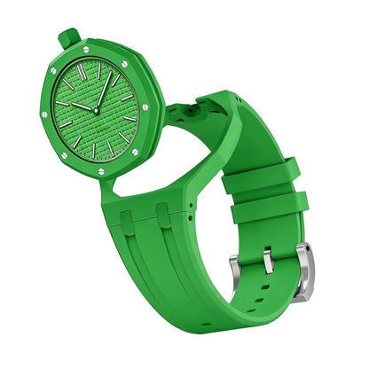 [Novalux]OAK POP EXCLUSIVE GREEN SILICONE STRAP