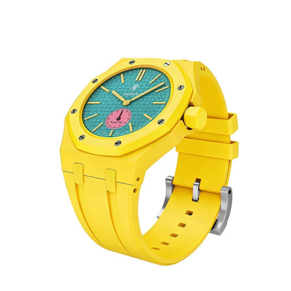 [Novalux]OAK POP EXCLUSIVE YELLOW SILICONE STRAP