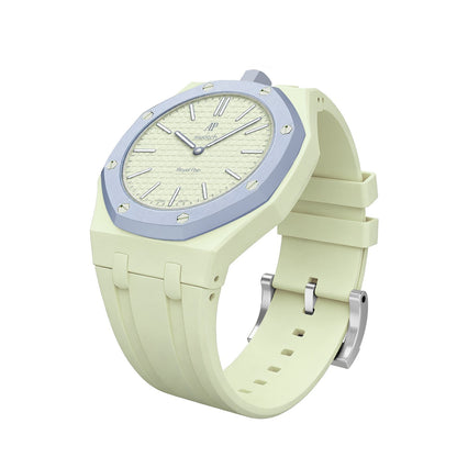 [Novalux]OAK POP EXCLUSIVE CREAMY YELLOW SILICONE STRAP