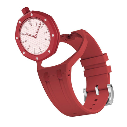 [Novalux]OAK POP EXCLUSIVE RED SILICONE STRAP