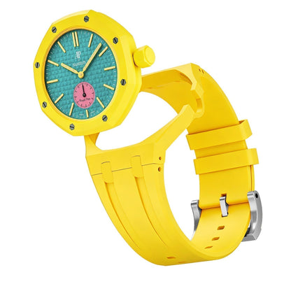 [Novalux]OAK POP EXCLUSIVE YELLOW SILICONE STRAP