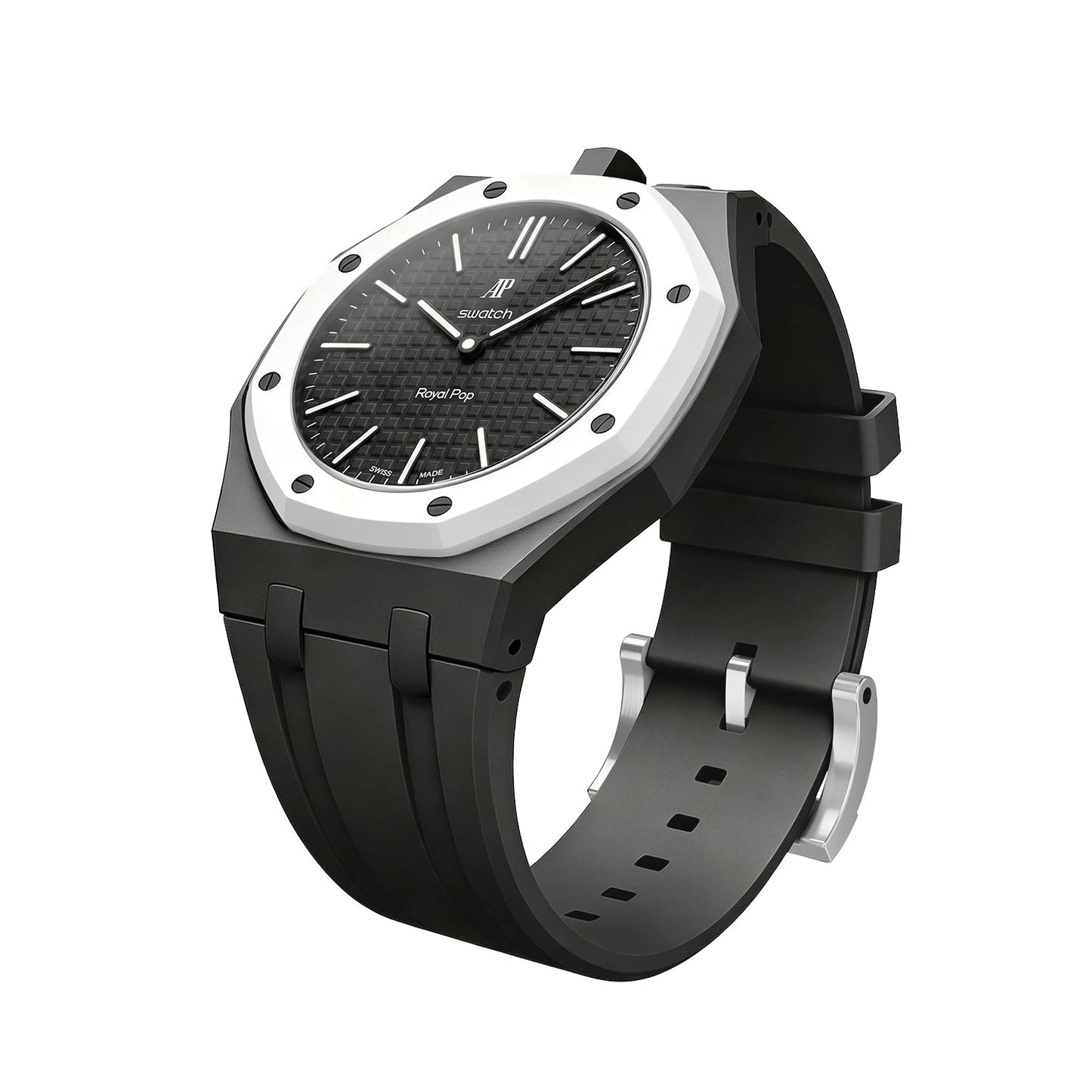 [Novalux]OAK POP EXCLUSIVE BLACK SILICONE STRAP