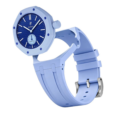 [Novalux]OAK POP EXCLUSIVE LIGHT BLUE SILICONE STRAP