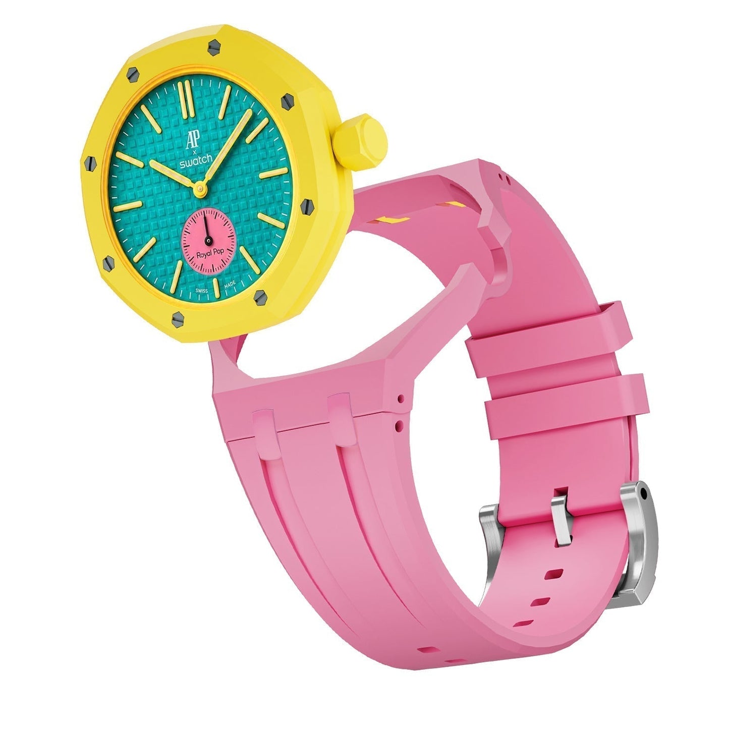 [Novalux]OAK POP EXCLUSIVE PINK SILICONE STRAP