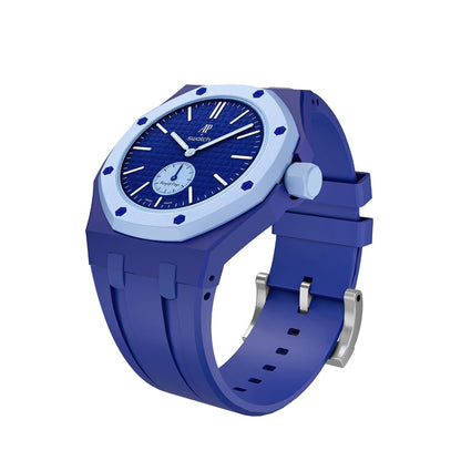 [Novalux]OAK POP EXCLUSIVE DARK BLUE SILICONE STRAP