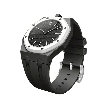[Novalux]OAK POP EXCLUSIVE BLACK SILICONE STRAP