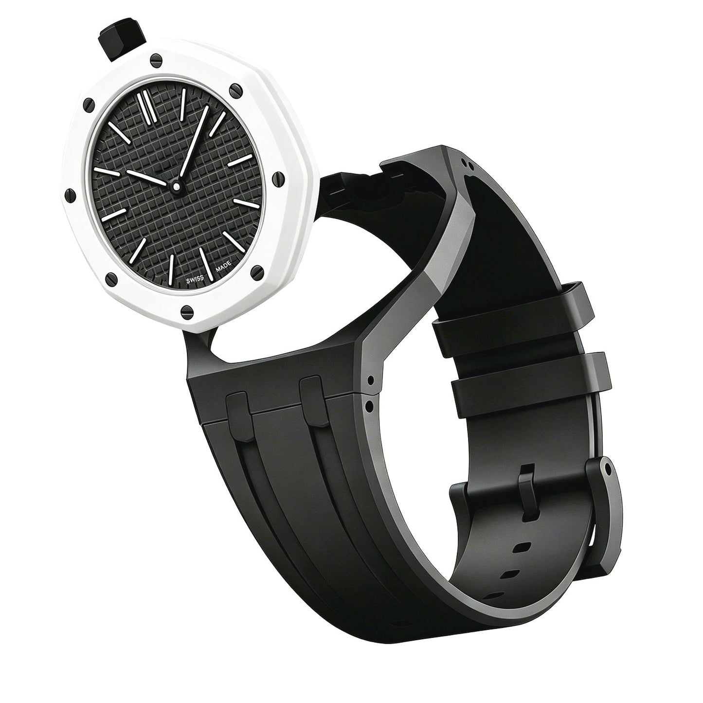 [Novalux]OAK POP EXCLUSIVE BLACK SILICONE STRAP