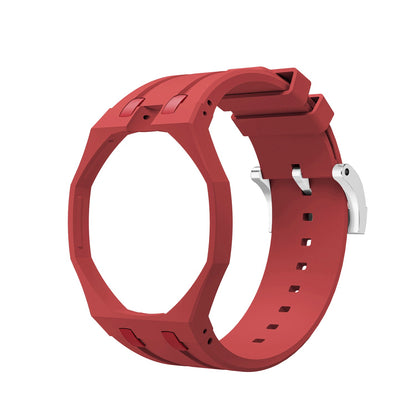 [Novalux]OAK POP EXCLUSIVE RED SILICONE STRAP